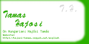 tamas hajosi business card